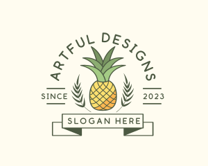 Pineapple Fruit Produce logo design