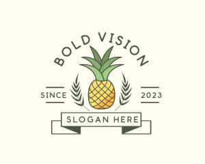 Pineapple Fruit Produce logo design