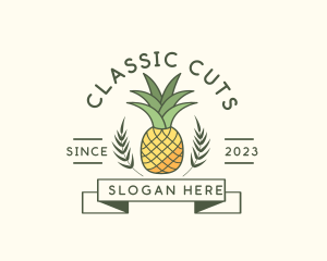 Pineapple Fruit Produce logo design