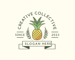 Pineapple Fruit Produce logo design