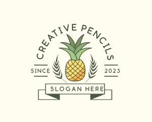 Pineapple Fruit Produce logo design