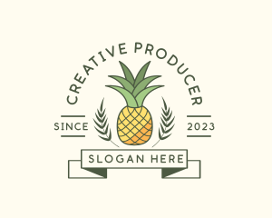 Pineapple Fruit Produce logo design