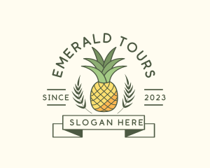 Pineapple Fruit Produce logo design