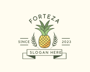 Pineapple Fruit Produce logo design