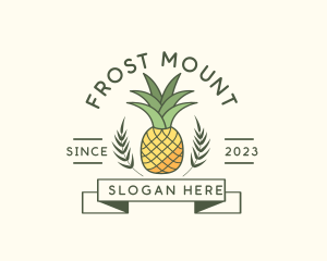 Pineapple Fruit Produce logo design