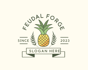 Pineapple Fruit Produce logo design