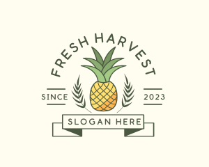 Produce - Pineapple Fruit Produce logo design