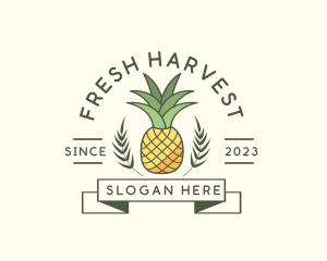 Pineapple Fruit Produce logo design