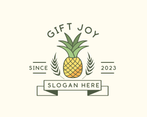 Pineapple Fruit Produce logo design