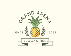 Pineapple Fruit Produce logo design