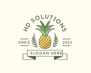 Pineapple Fruit Produce logo design