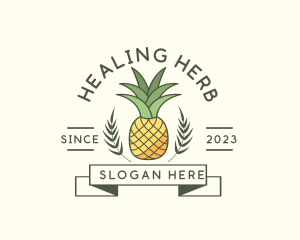 Pineapple Fruit Produce logo design