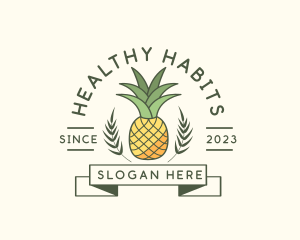 Pineapple Fruit Produce logo design