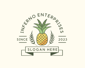 Pineapple Fruit Produce logo design