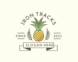 Pineapple Fruit Produce logo design