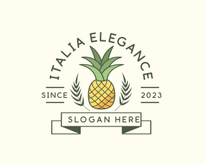 Pineapple Fruit Produce logo design