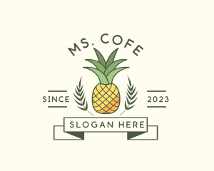 Pineapple Fruit Produce logo design