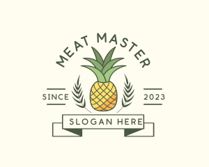 Pineapple Fruit Produce logo design