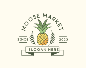 Pineapple Fruit Produce logo design