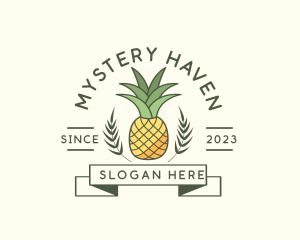 Pineapple Fruit Produce logo design