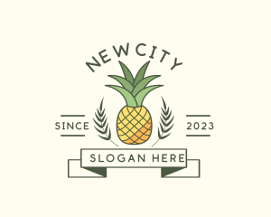 Pineapple Fruit Produce logo design