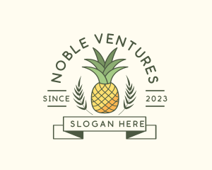 Pineapple Fruit Produce logo design