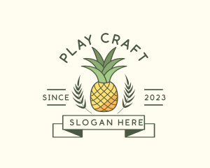 Pineapple Fruit Produce logo design