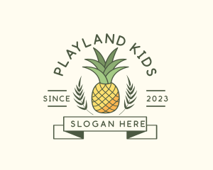 Pineapple Fruit Produce logo design