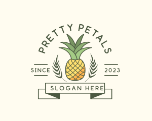 Pineapple Fruit Produce logo design