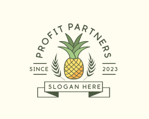 Pineapple Fruit Produce logo design