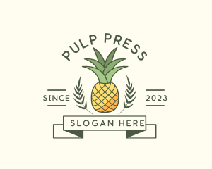 Pineapple Fruit Produce logo design