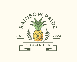 Pineapple Fruit Produce logo design