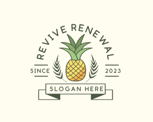 Pineapple Fruit Produce logo design