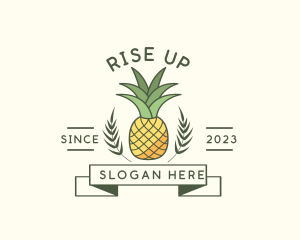 Pineapple Fruit Produce logo design