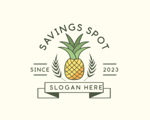 Pineapple Fruit Produce logo design