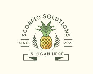 Pineapple Fruit Produce logo design