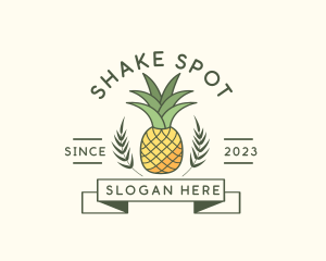 Shake - Pineapple Fruit Produce logo design