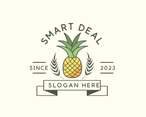 Pineapple Fruit Produce logo design