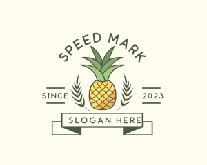 Pineapple Fruit Produce logo design