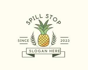 Pineapple Fruit Produce logo design