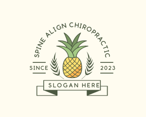 Pineapple Fruit Produce logo design