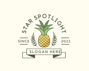 Pineapple Fruit Produce logo design