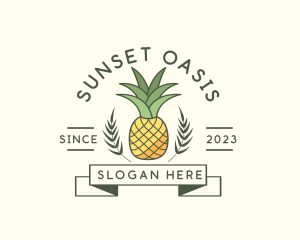 Pineapple Fruit Produce logo design