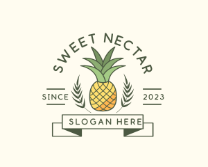 Pineapple Fruit Produce logo design