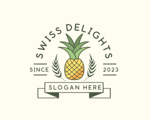 Pineapple Fruit Produce logo design