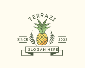 Pineapple Fruit Produce logo design