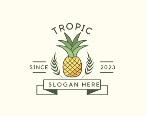 Pineapple Fruit Produce logo design