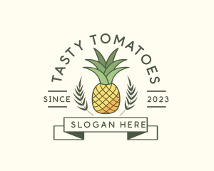 Pineapple Fruit Produce logo design