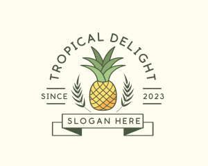 Pineapple Fruit Produce logo design