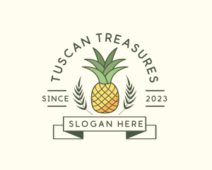 Pineapple Fruit Produce logo design